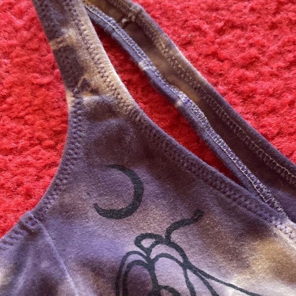 Serpent and bow leotard swimsuit camisole moon flower logwood dyed - Picture 5 of 12